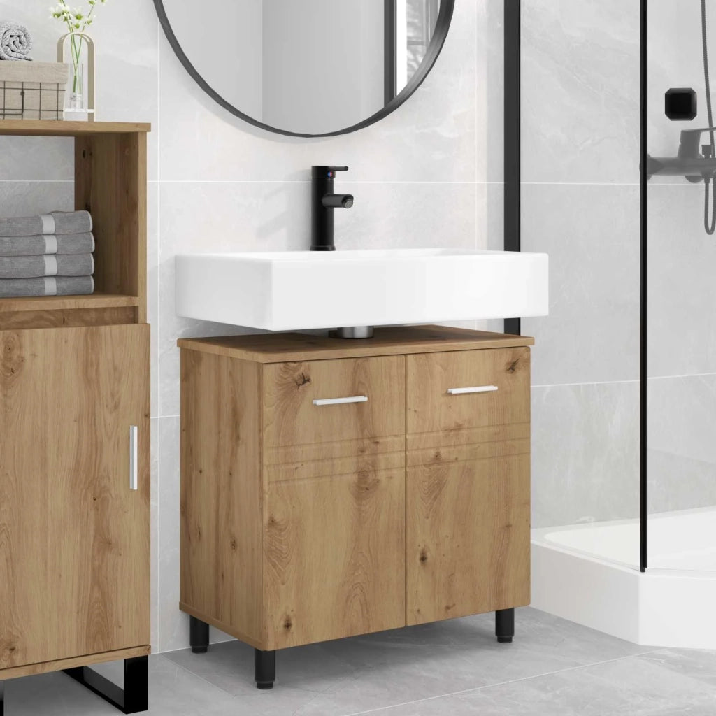 Mobiletto da bagno Rovere Artigianale 60 x 35 x 60 cm 889414