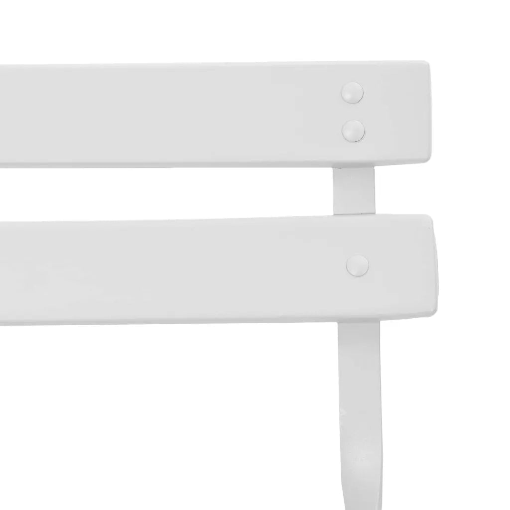 Sedia Pieghevole da Giardino 2 pz | Sedie da Esterno Bianco 42 x 46 x 82cm