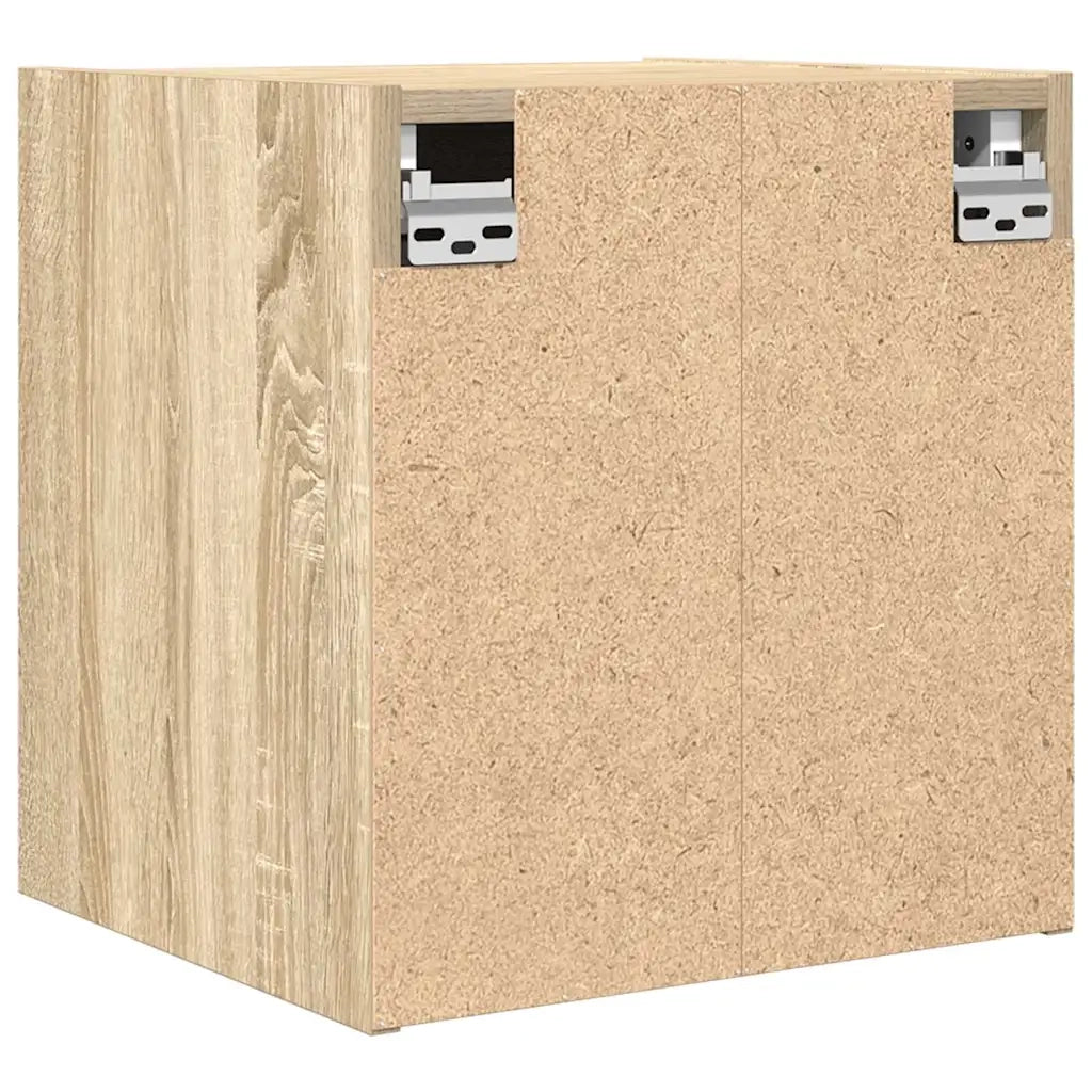 Comodini a Muro 2 pz-Set di 2 Tavolino da notte Rovere Sonoma 38x34x40 cm 109261