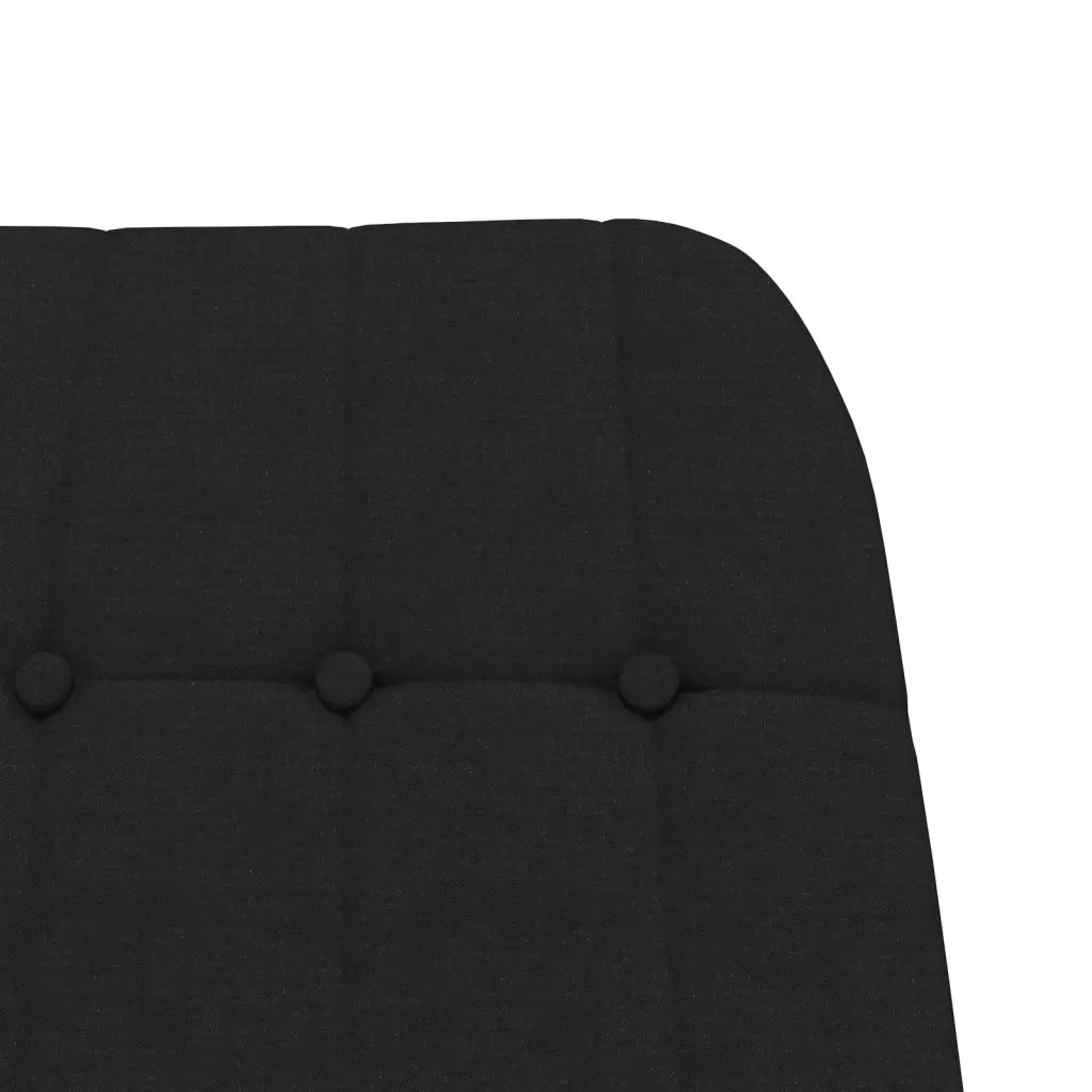 Sedia a Dondolo Nera in Tessuto 341259