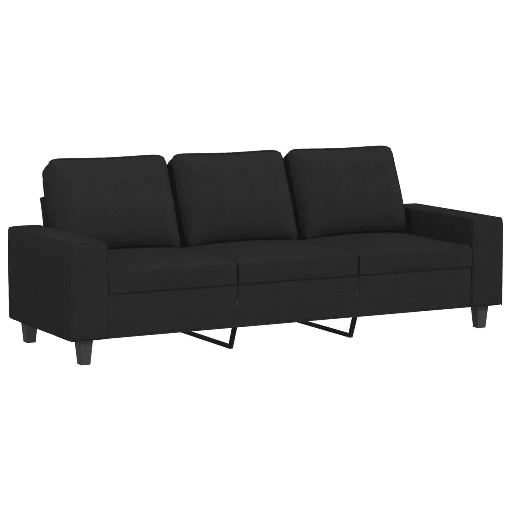 Set di Divani 2 pz Nero in Tessuto 3201902