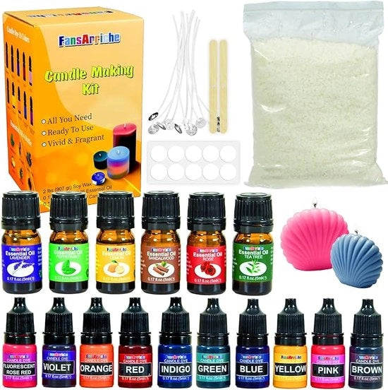 Set per creare candele profumate 
Set di creazione candele con istruzioni 
Kit per creare candele con guida