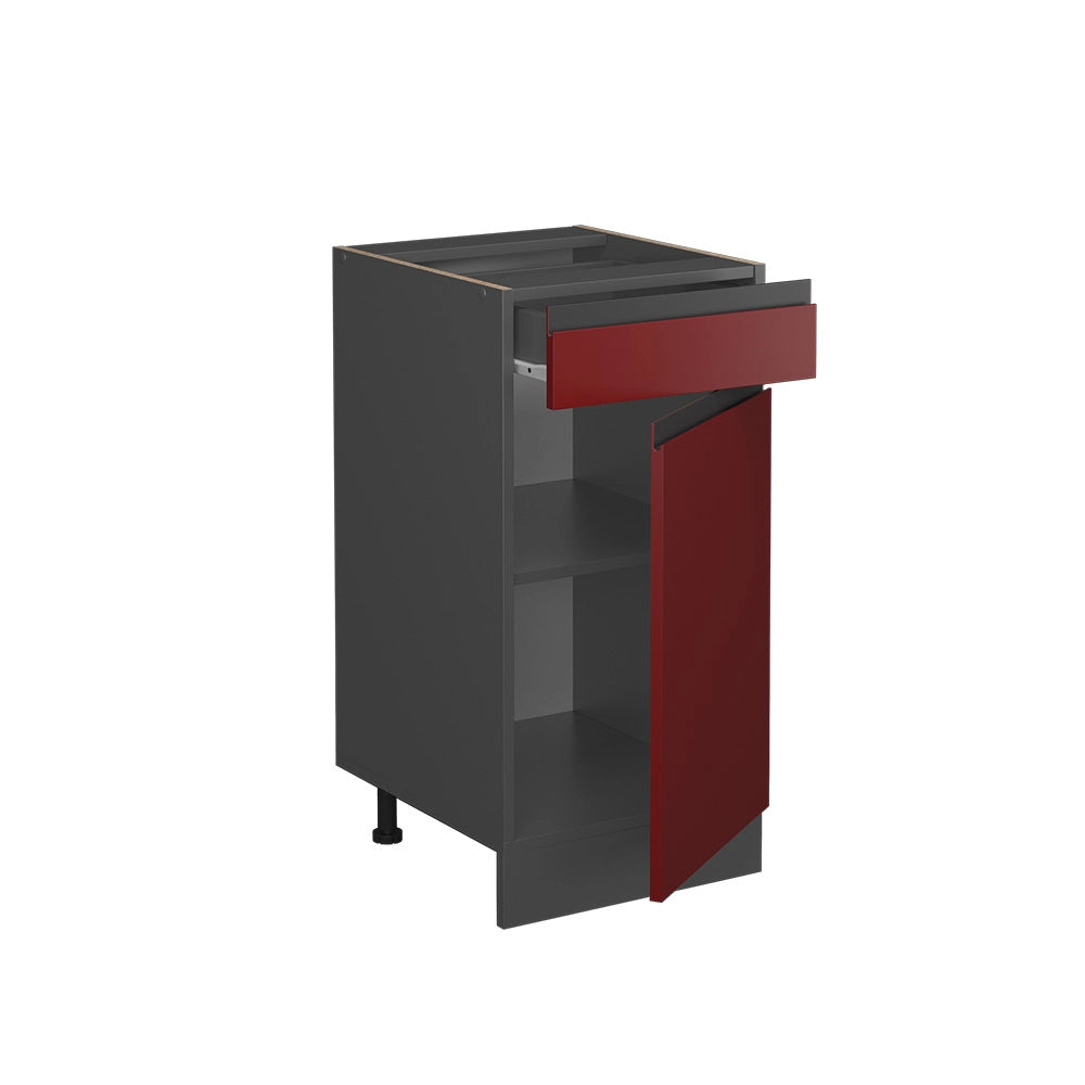 Vicco Mobiletto base per cucina Rosso 40 cm PL Marmo