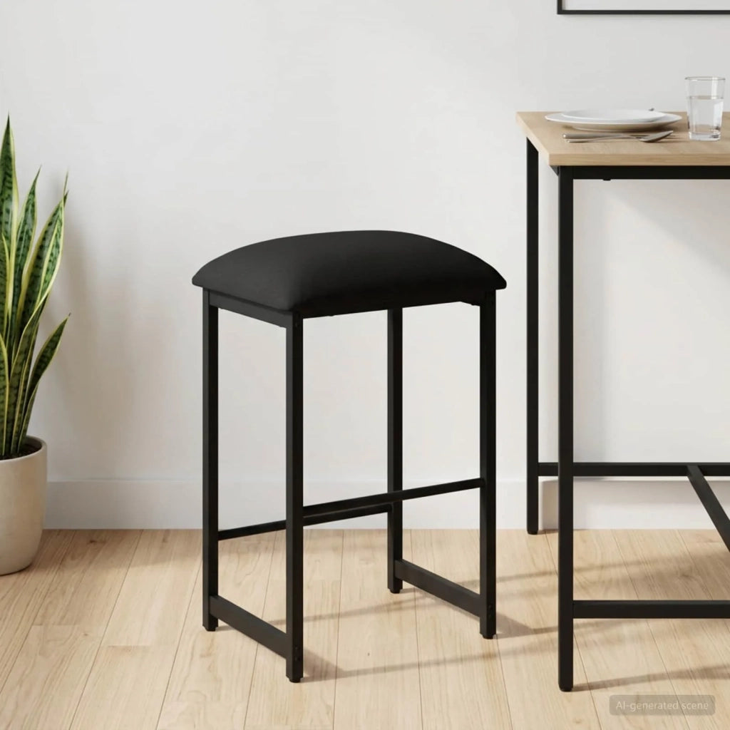 Sgabello da bar Nero 40 x 32 x 64 cm Legno ingegnerizzato 8006209