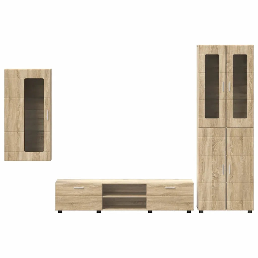 Set mobile TV FLORIN 3 pcs Rovere Sonoma Legno multistrato 3397966