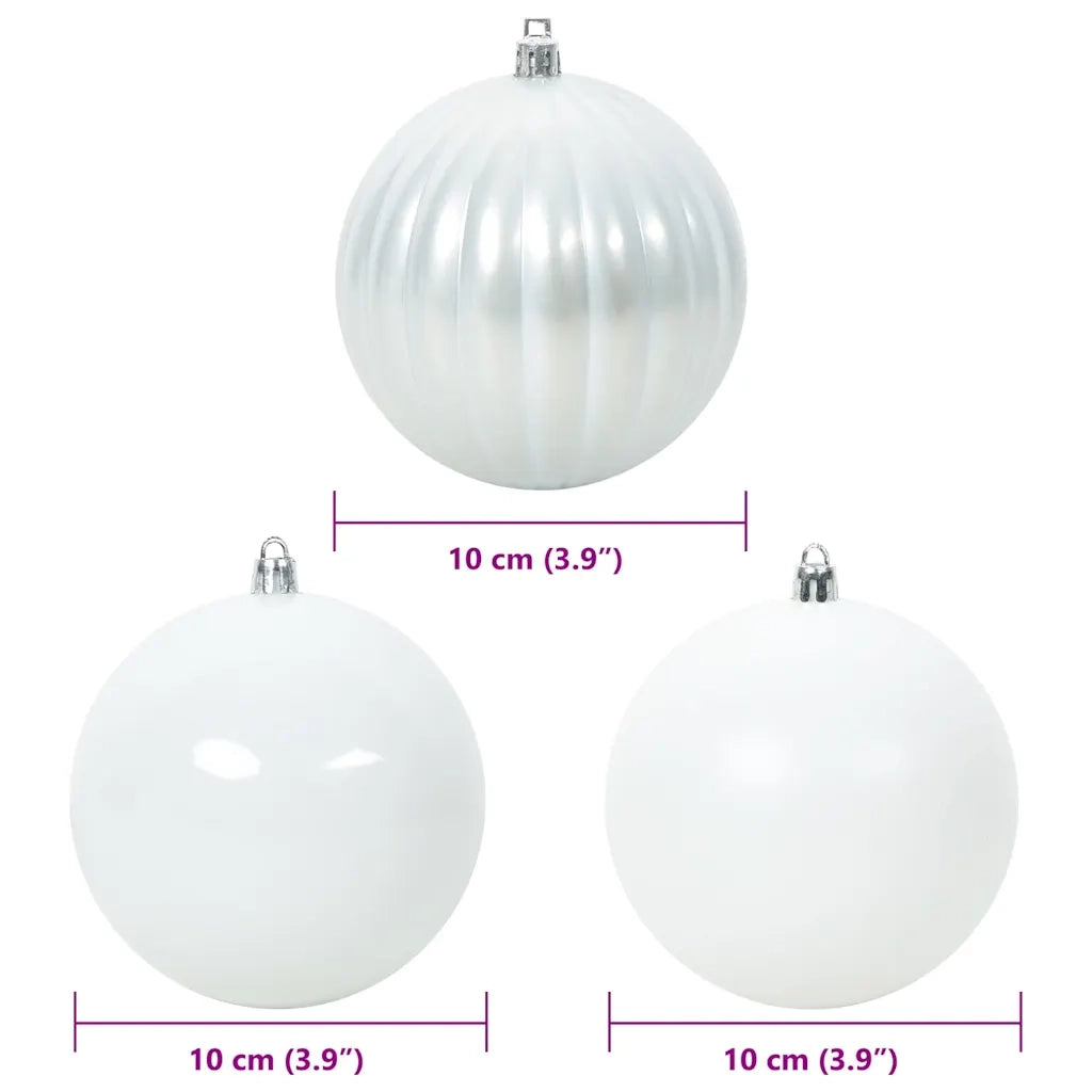 Set di palline di Natale XL 15 pcs Bianco Plastica 42018865