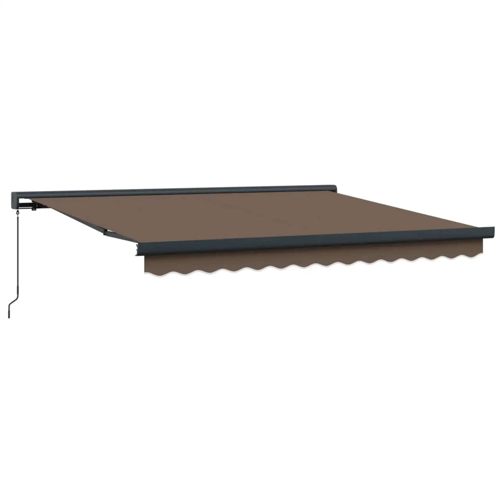 Tenda retrattile Tortora 500 × 300 cm Tela e Alluminio 3426383