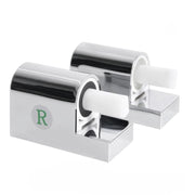 COPPIA CERNIERE PER COPRIWATER MODELLO EVEREST IN OTTONE CROMATO - PER CERNIERE MODELLO EVEREST