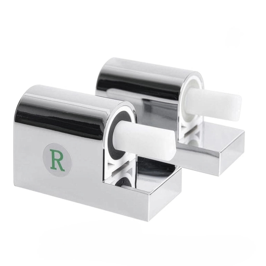 COPPIA CERNIERE PER COPRIWATER MODELLO EVEREST IN OTTONE CROMATO - PER CERNIERE MODELLO EVEREST