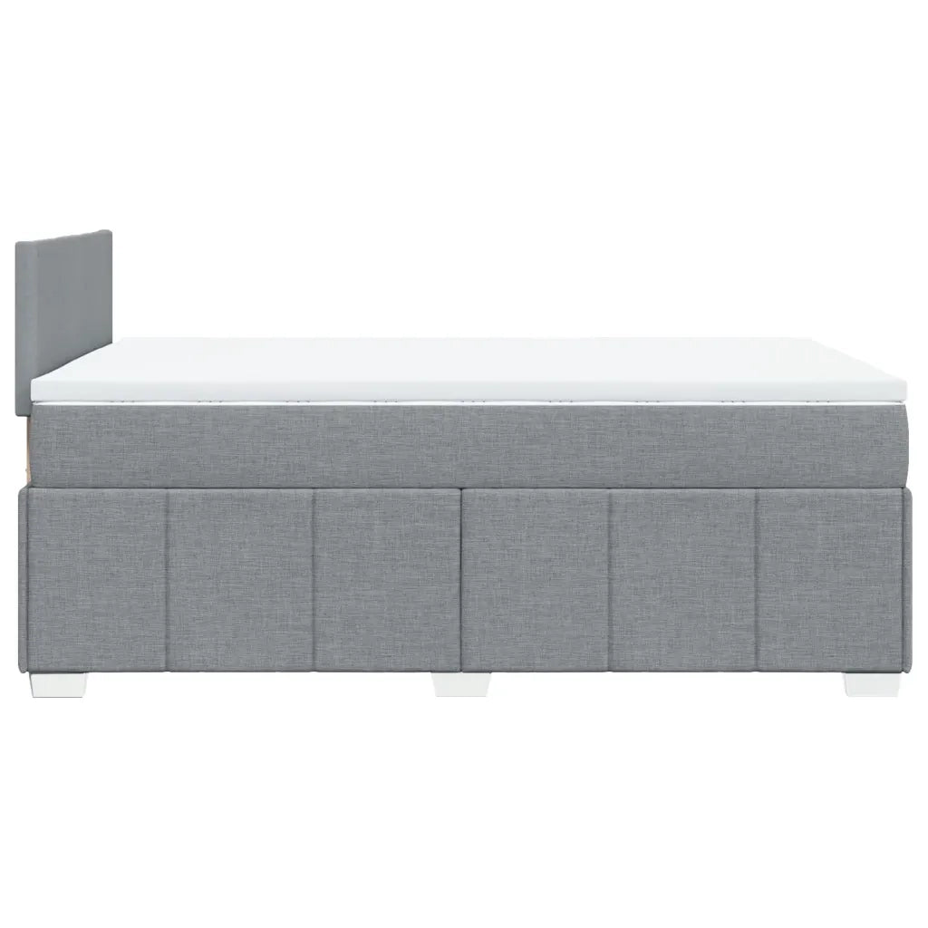 Giroletto a Molle con Materasso Grigio Chiaro 120x190cm Tessuto 3289300