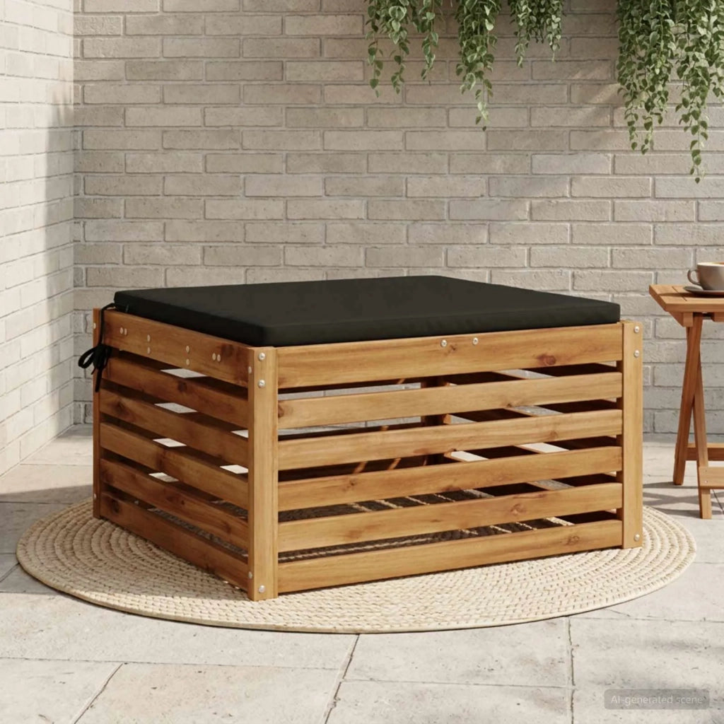 Cuscino per Sedia in Unico Pezzo SOEST 100% Poliestere Nero 944789
