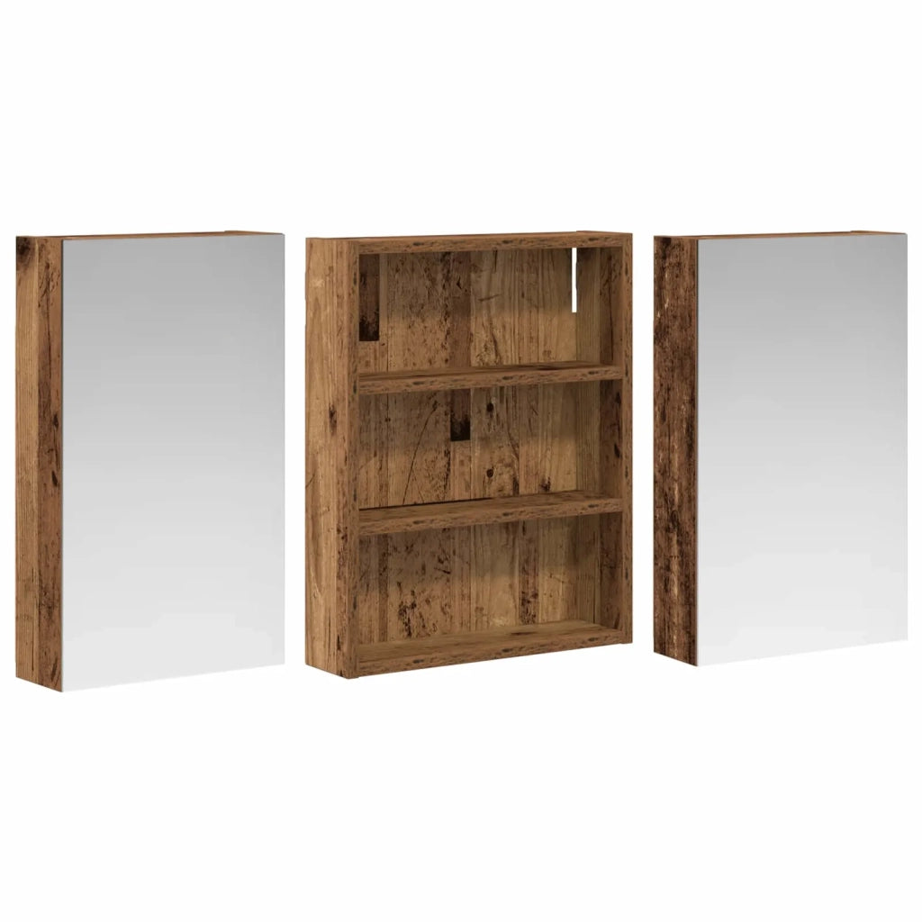 Set di Armadi da Bagno con lo scaffale 3 pcs 100 x 10,5 x 50 cm 3403686