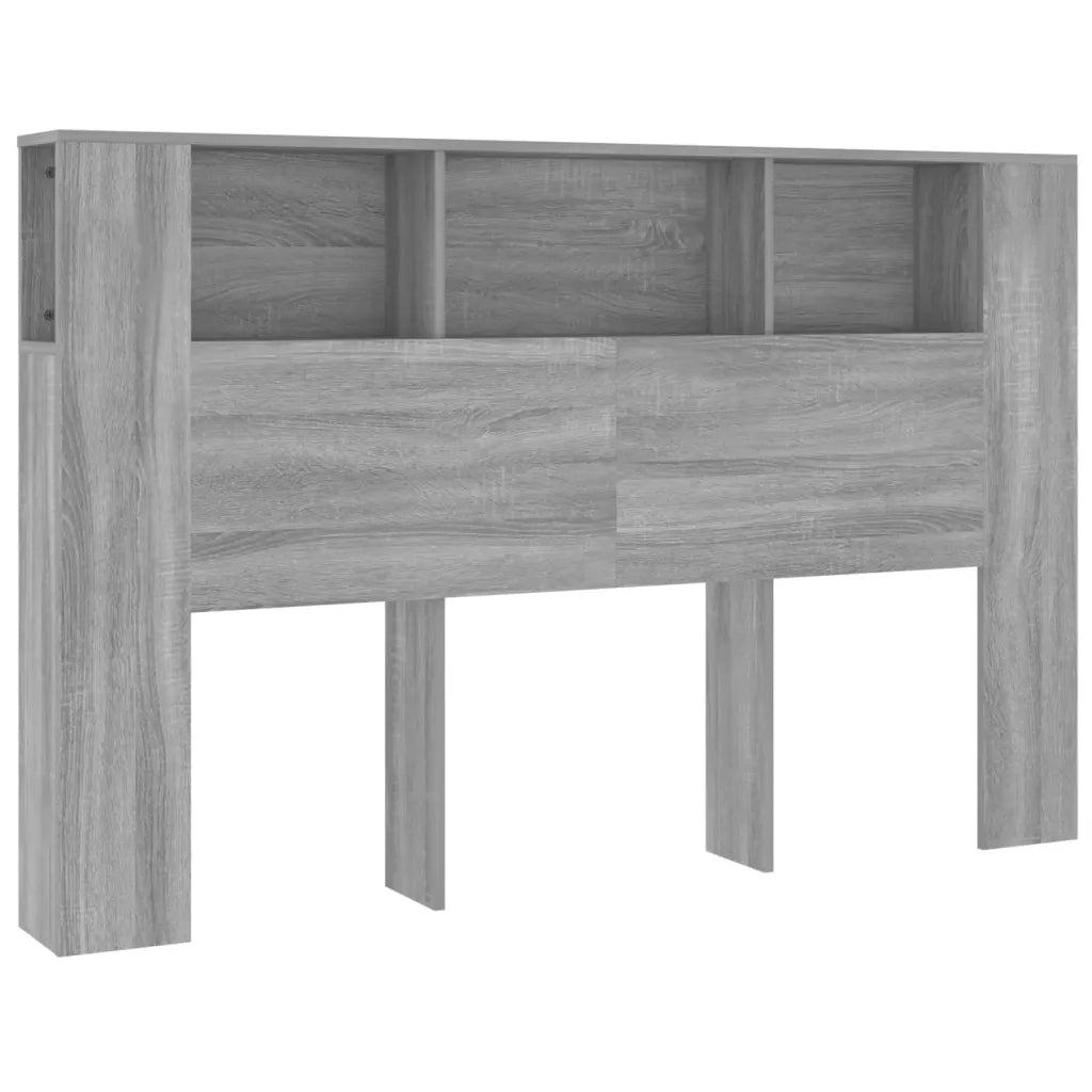 Testiera | Testata con Scomparti Grigio Sonoma 160x18,5x104,5 cm