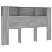 Testiera | Testata con Scomparti Grigio Sonoma 160x18,5x104,5 cm