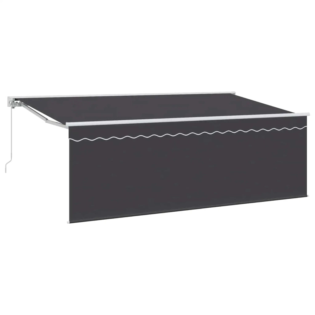 Tenda da Sole | Tenda Retrattile Antracite 400 x 200 cm Poliestere e Alluminio