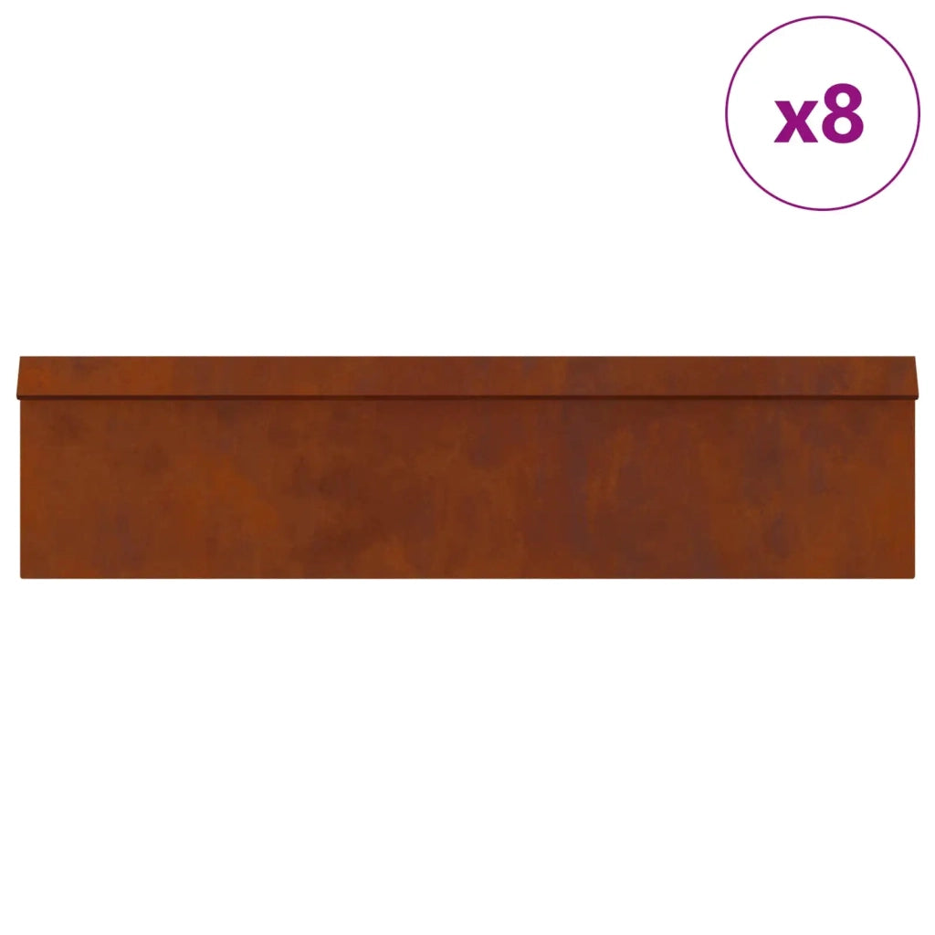 Recinzioni per lumache 12 pcs Ruggine 874884
