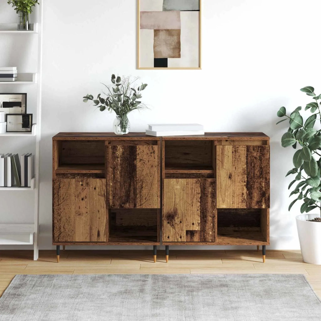 Credenza | Sideboards 2 pcs Legno vecchio