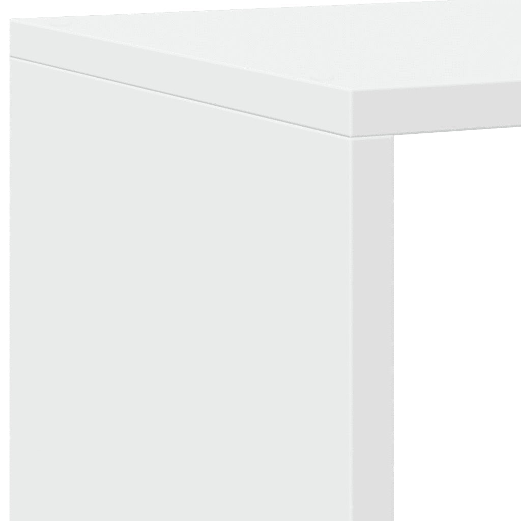 Libreria-Scaffale per Libri-Mobile di Stoccaggio Bianca 137,5x29x137,5 cm in Legno Multistrato