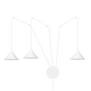 Lampadario Emibig Abramo bianco 3 luci E27 regolabile
