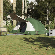 Tenda Familiare a Tunnel per 8 Persone-Tenda da campeggio Verde Impermeabile 236634
