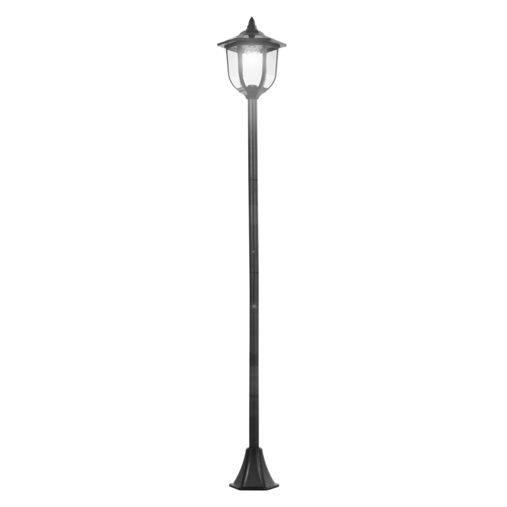Lampada da Giardino LED Solar ¨C Minimal ¨C Plastica 177 cm Nero