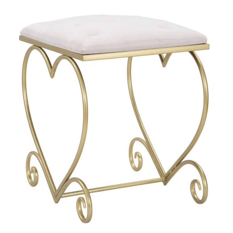Sgabello Heart Rosa cm 50x37,5x51,5