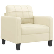 Poltrona | Sedia Relax Crema 60 cm in Similpelle