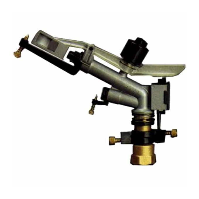 Sime 8012947116456 Ibis Irrigatore a Settori Attacco 1'' F Ottone e Lega Leggera Ugelli 6-7 mm Portata 38-61 litri-min Gittata a Impulsi