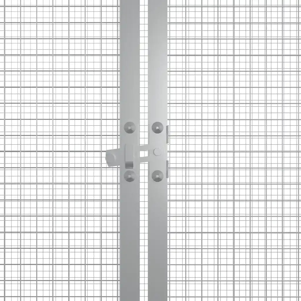 Gabbia per Polli grigio 200x91x100 cm Acciaio Zincato CFW1656361