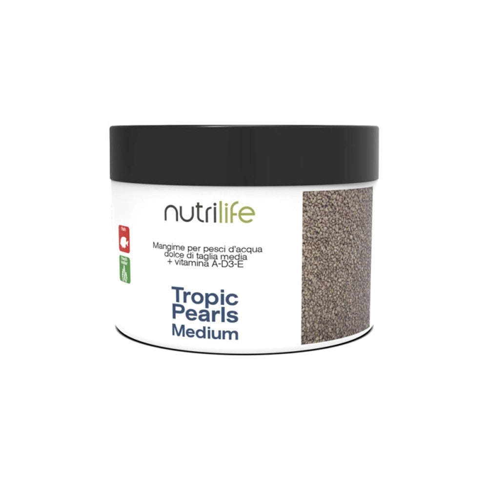 OceanLife Tropic Pearls Medium - mangime proteico per pesci d'acqua dolce granulometria 1,0-1,7mm Formato: 250 ml