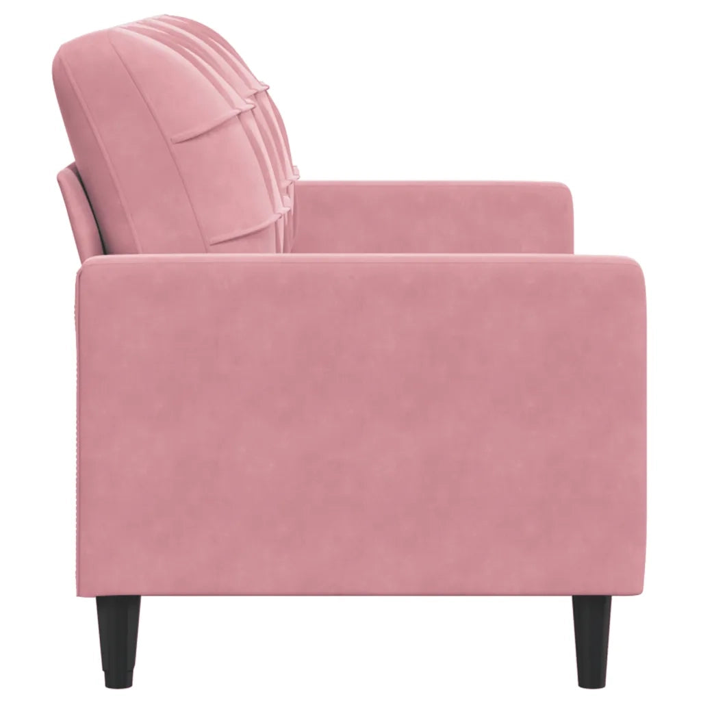 Divano a 2 Posti-Sofa 2 Posti Rosa 140 cm in Velluto 499142