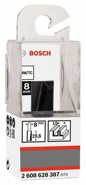 2608628387 - Fresa dritta, 8 mm, D1 15 mm, L 20 mm, G 51 mm 8 mm, D1 15 mm, L 20 mm, G 51 mm