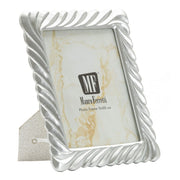 Cornice portafoto Carvy in resina argento 15x20