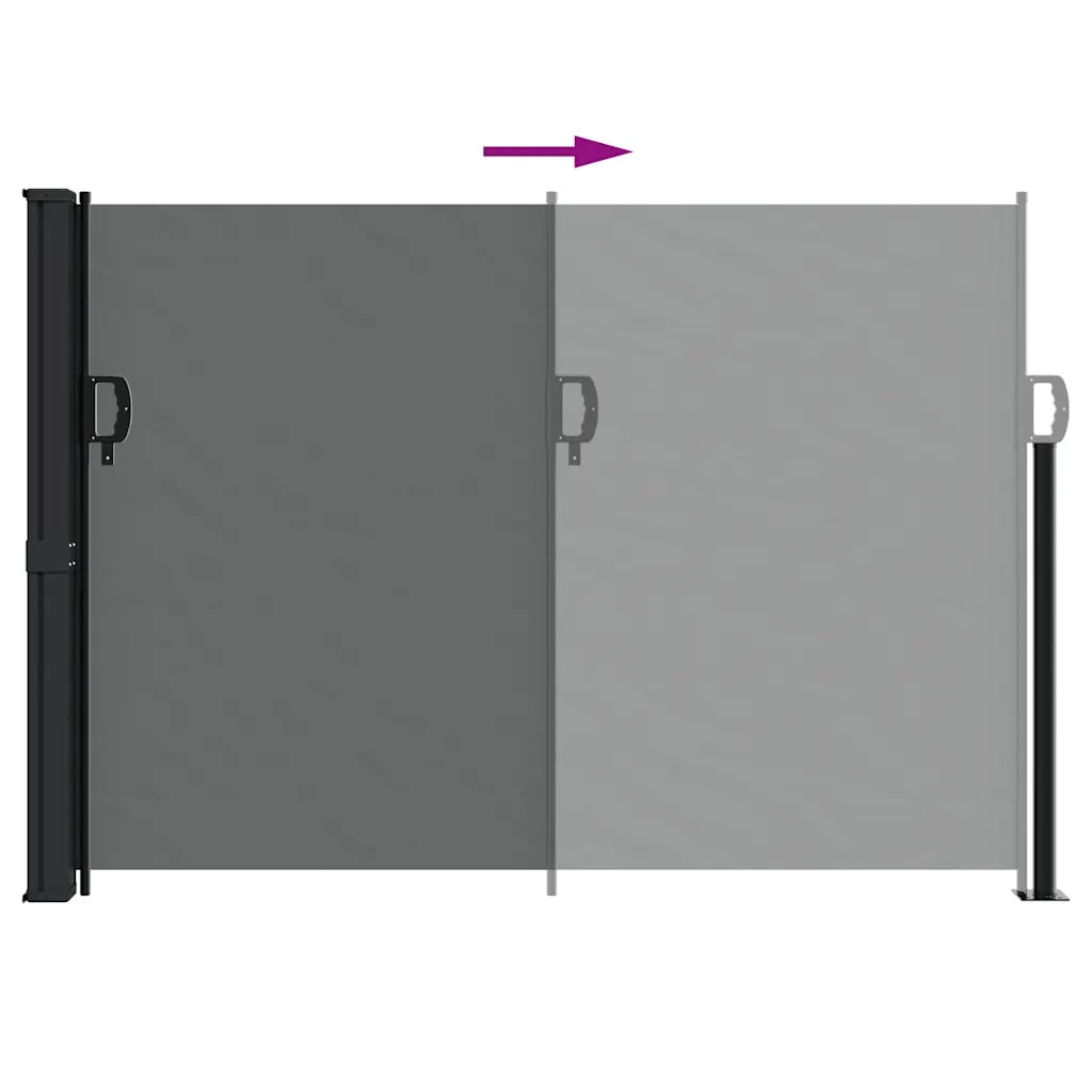 Tenda da Sole | Tenda parasole laterale retrattile antracite 140x500 cm