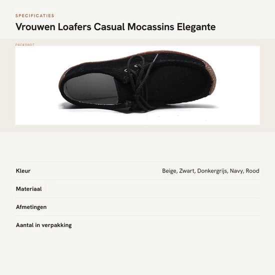 Mocassini Casual per Donna - Slip-on - Bassa Suola - Design Comodo