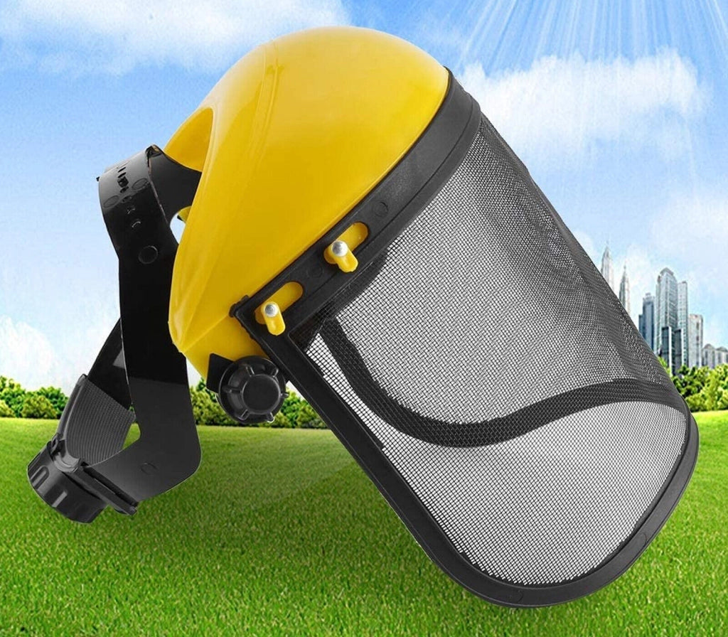 Visiera Protettiva Occhi Viso Rete Casco Sicurezza Stringitesta regolabile