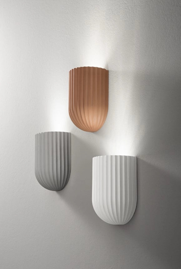 APPLIQUE  BETON EFFETTO CEMENTO RUGGINE ATTACCO GU10 1 LUCE
