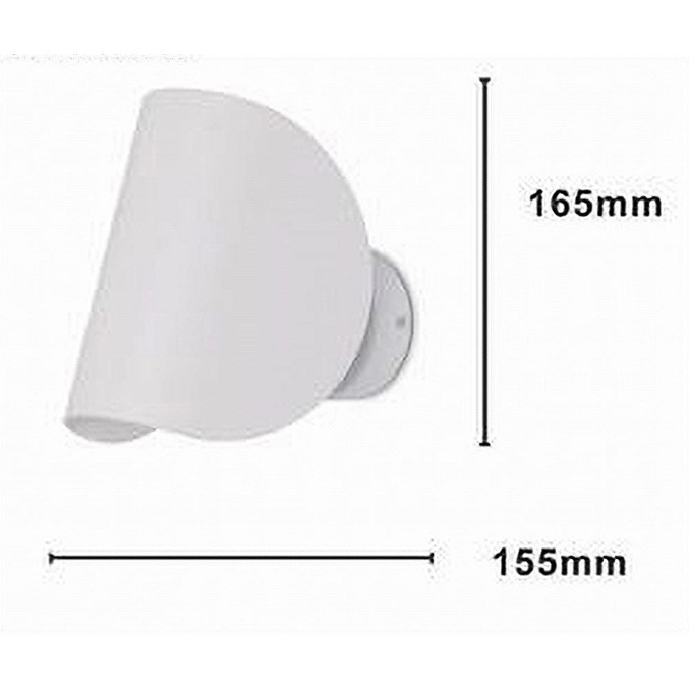 Trade Shop - Applique Da Parete Bianco In Metallo Lampada Attacco G9 Design Moderno Ip20 32750 -