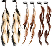 Accessori per capelli bohemien - 6 pezzi - adatto per feste di costume - capigliature con piume
