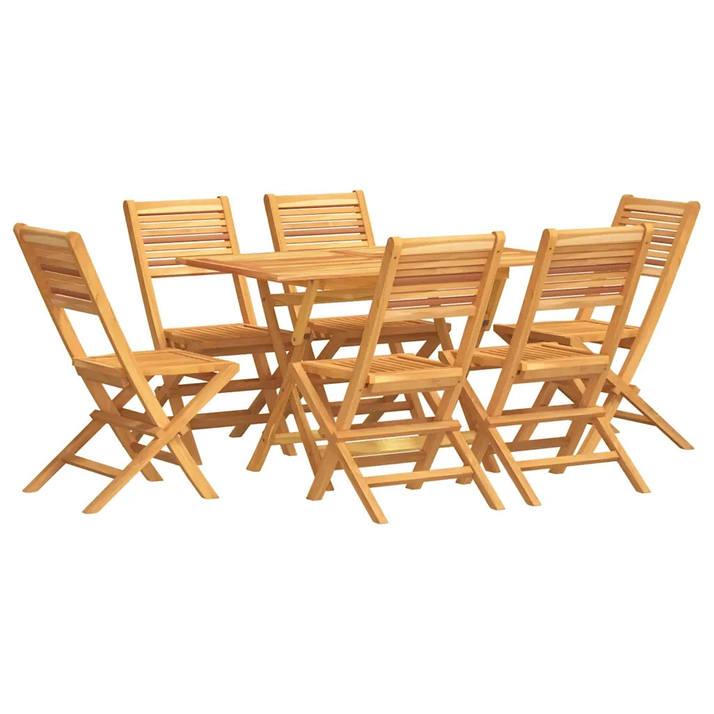 Set da Pranzo da Giardino 7 pz in Legno Massello di Teak 3155012