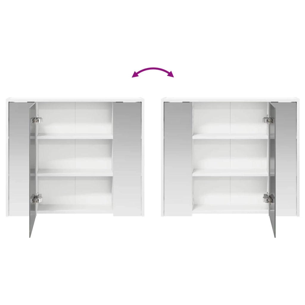 Mobiletto per specchio da bagno Bianco 73,5 x 16 x 62,5 cm 889167