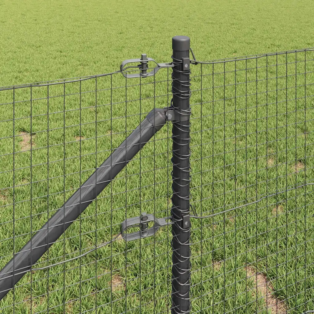 Palo della recinzione Grigio 25 x 0,4 m (maglia 25 x 25 mm)