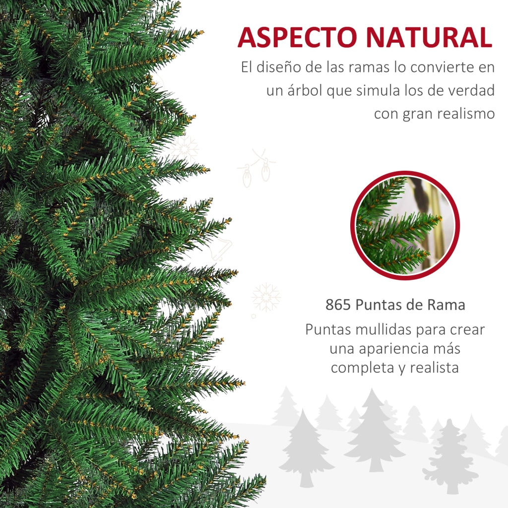 Albero di Natale Artificiale con Supporto ¨C Xylo ¨C 210cm 865 Rami Verde