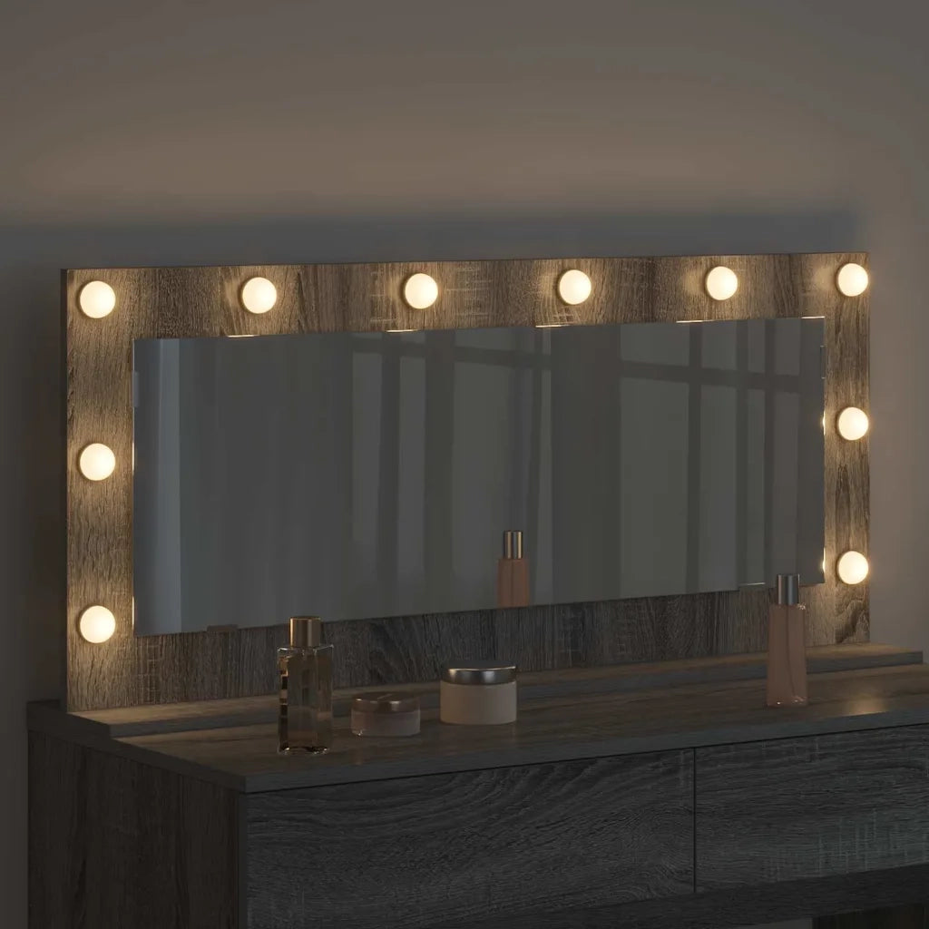 Specchio da Vanit¨¤-Specchio da Trucco Grigio Sonoma 100 x 45 x 18 cm