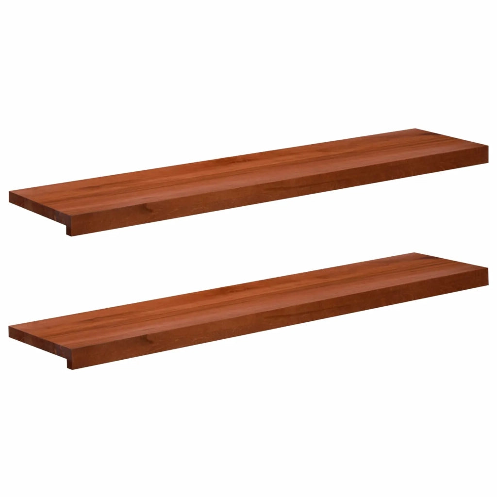 Tappeti per scale 2 pz 110 x 30 x 2 cm Marrone 3446158