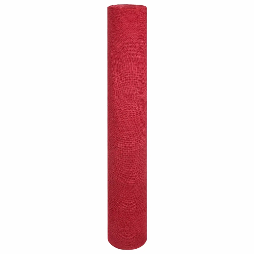 Rotolo di Juta 100 x 1500 cm Rosso 42012172