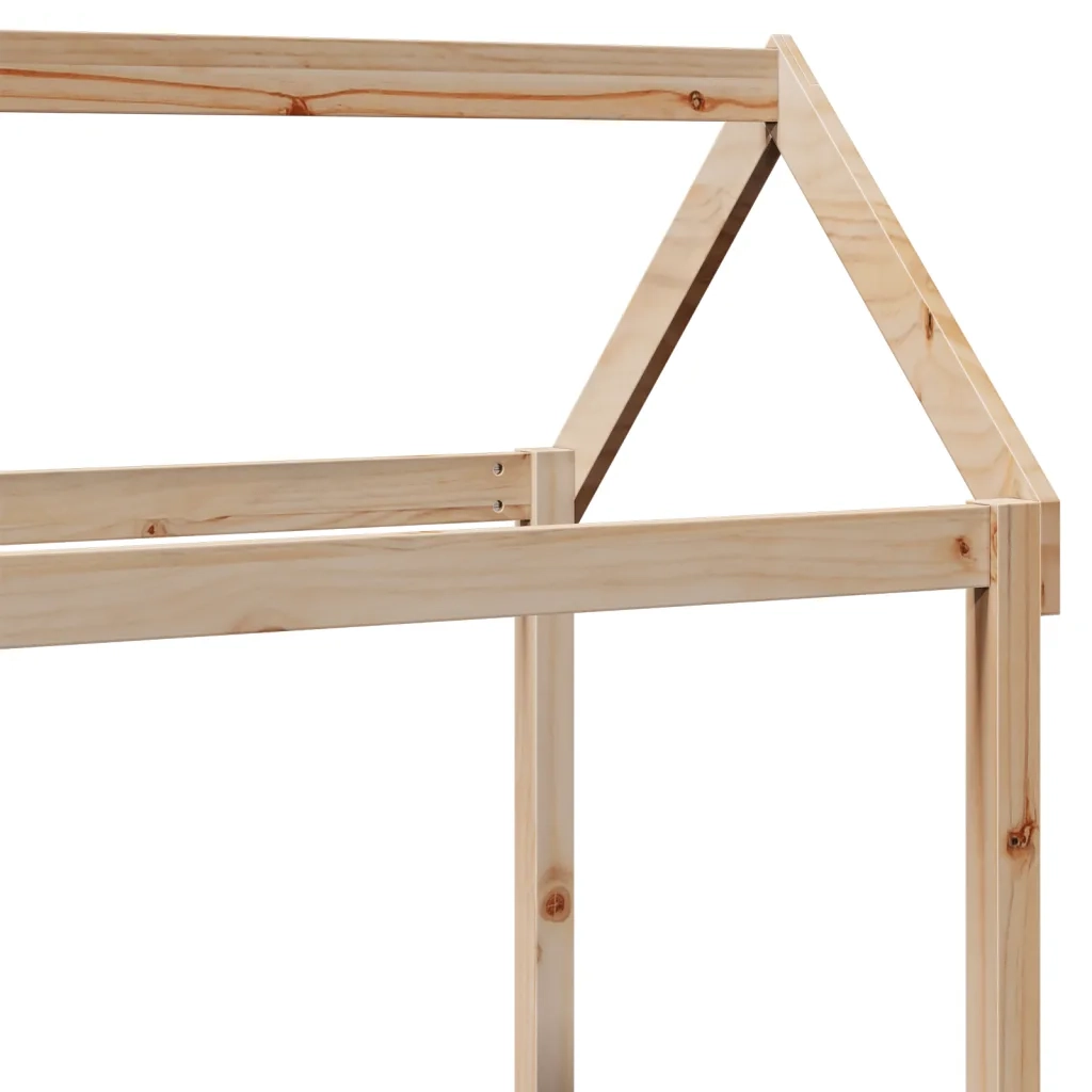 Letto singolo | Letto per adulti | Dormeuse con Tetto 80x200 cm in Legno Massello di Pino