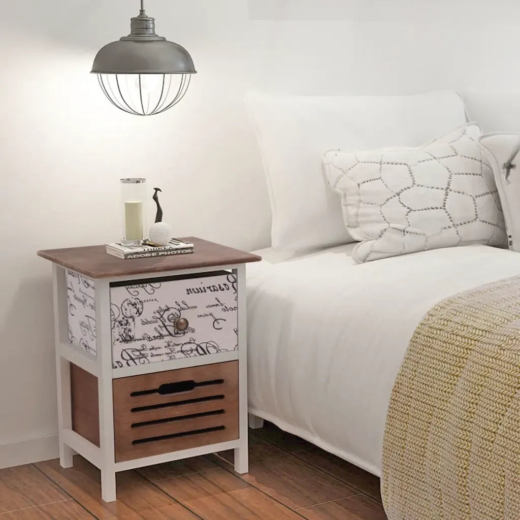 Comodini 2 Pezzi In Legno 242883