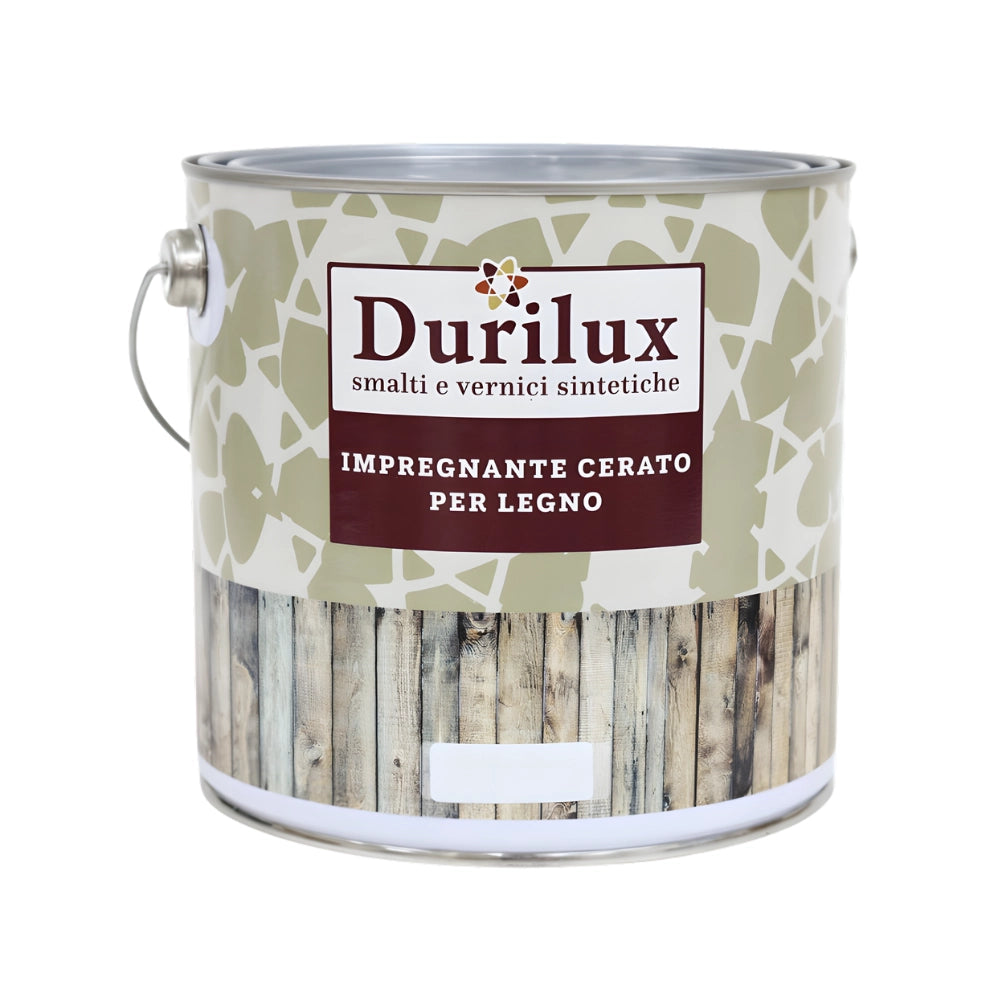 Durilux impregnante trasparente effetto cera per legno *** formato 2.5 lt, confezione 1