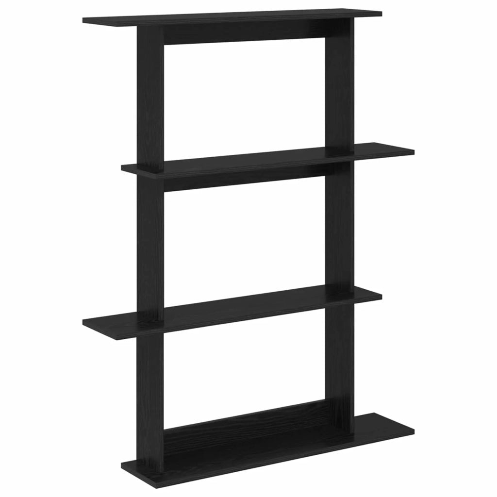 Scaffale da parete Rovere Nero 100 x 20 x 126 cm 8012061
